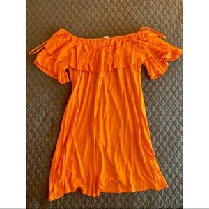 Orange Boutique Off the Shoulder Dress